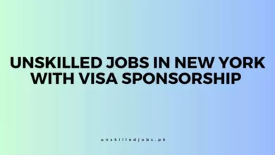 Unskilled Jobs In New York With Visa Sponsorship