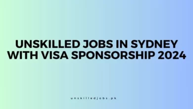 Unskilled Jobs In Sydney With Visa Sponsorship
