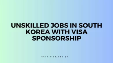 Unskilled Jobs in South Korea with Visa Sponsorship