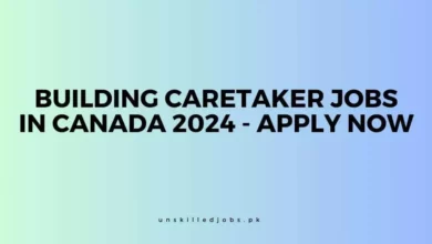Building Caretaker Jobs in Canada