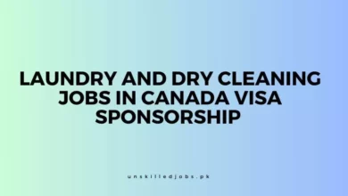Laundry and Dry Cleaning Jobs in Canada Visa Sponsorship 