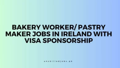 Bakery Worker Pastry Maker Jobs in Ireland with Visa Sponsorship