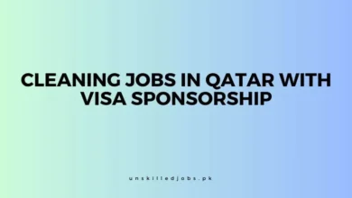 Cleaning Jobs in Qatar with Visa Sponsorship