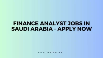Finance Analyst Jobs in Saudi Arabia
