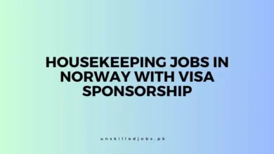 Housekeeping Jobs in Norway with Visa Sponsorship
