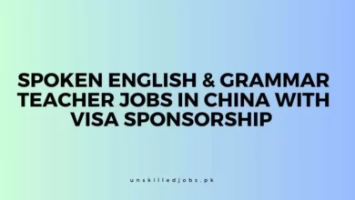 Spoken English & Grammar Teacher Jobs in China with Visa Sponsorship 