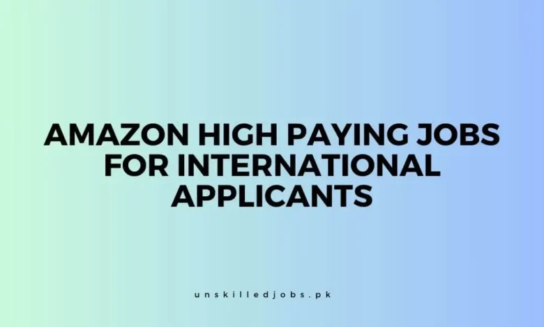 Amazon High Paying Jobs