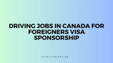 Driving Jobs in Canada for Foreigners Visa Sponsorship