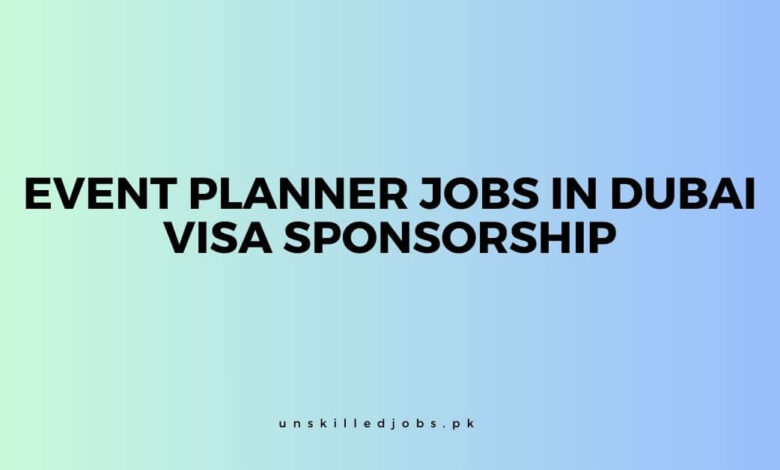Event Planner Jobs in Dubai