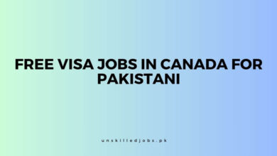 Free Visa Jobs In Canada For Pakistani