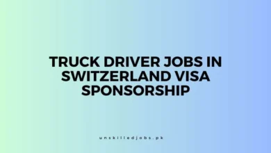 Truck Driver Jobs In Switzerland Visa Sponsorship