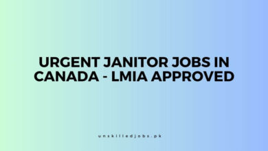 Urgent Janitor Jobs in Canada - LMIA Approved