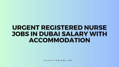 Urgent Registered Nurse Jobs in Dubai