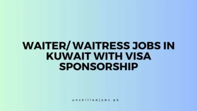 Waiter Waitress Jobs in Kuwait
