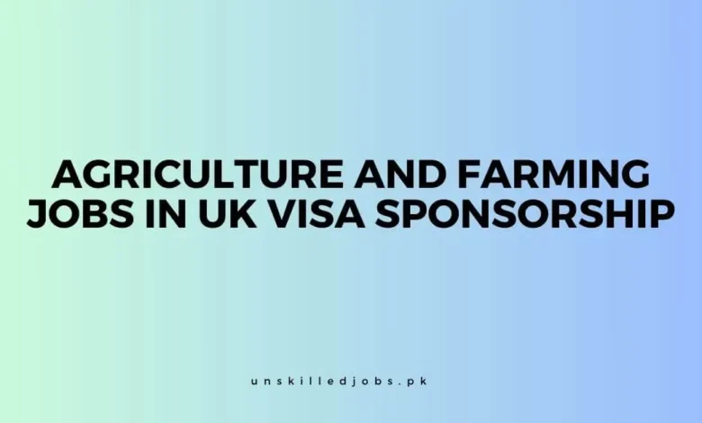 Agriculture and Farming Jobs in UK