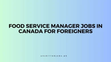 Food Service Manager Jobs in Canada