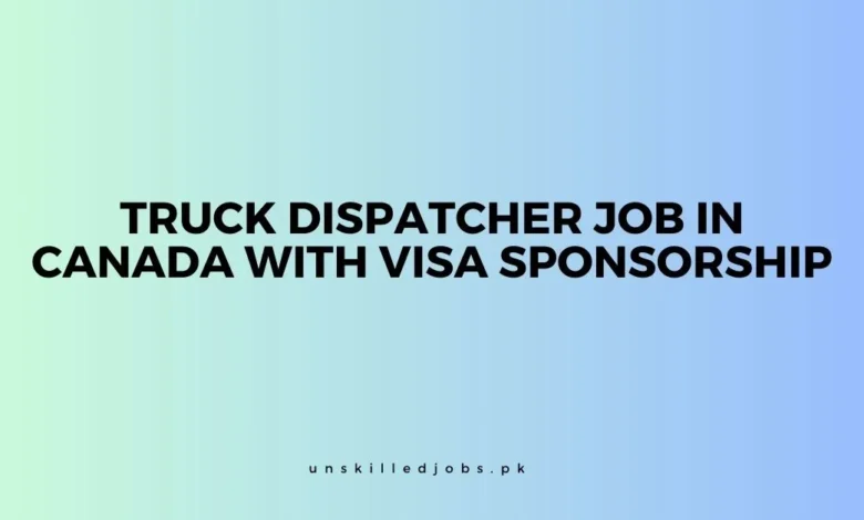 Truck Dispatcher Job in Canada