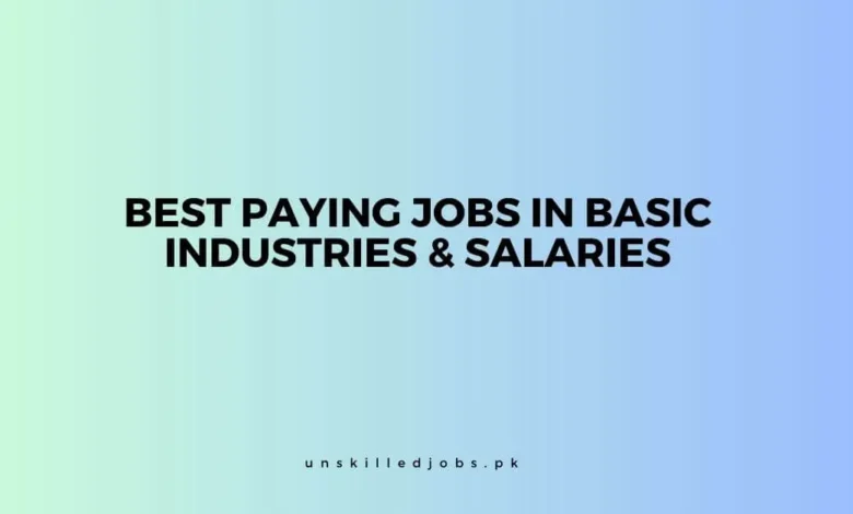 Best Paying Jobs in Basic Industries