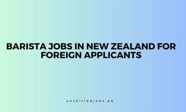 Barista Jobs in New Zealand