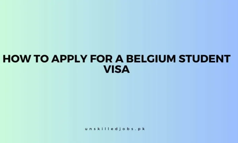 Belgium Student Visa