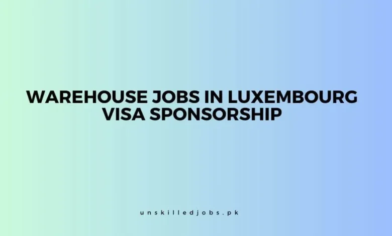 Warehouse Jobs in Luxembourg