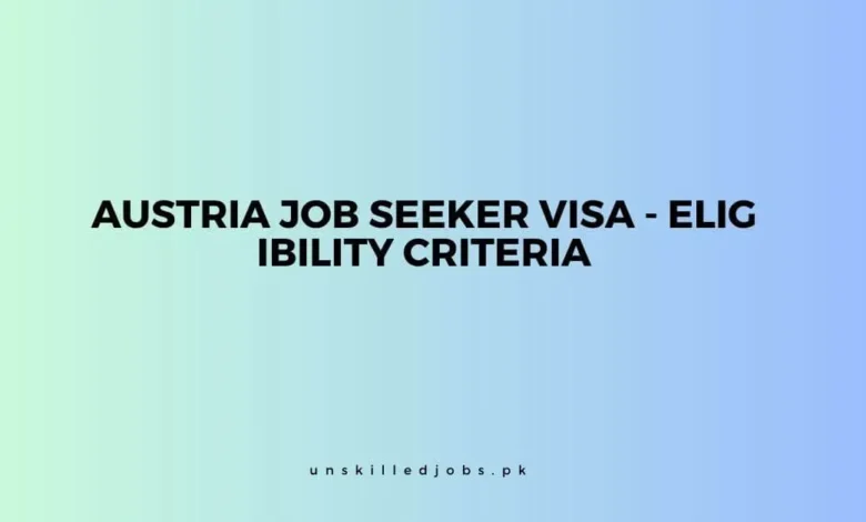 Austria Job Seeker Visa
