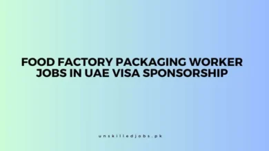 Food Factory Packaging Worker Jobs in UAE