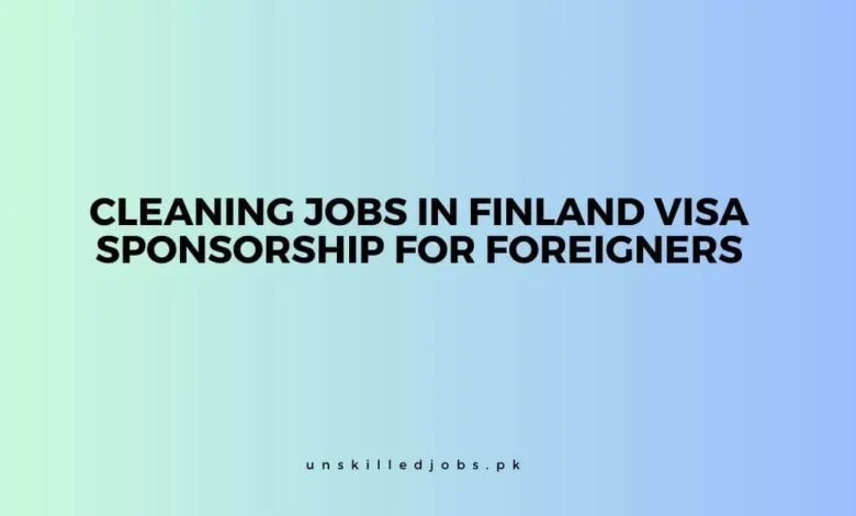 Cleaning Jobs in Finland