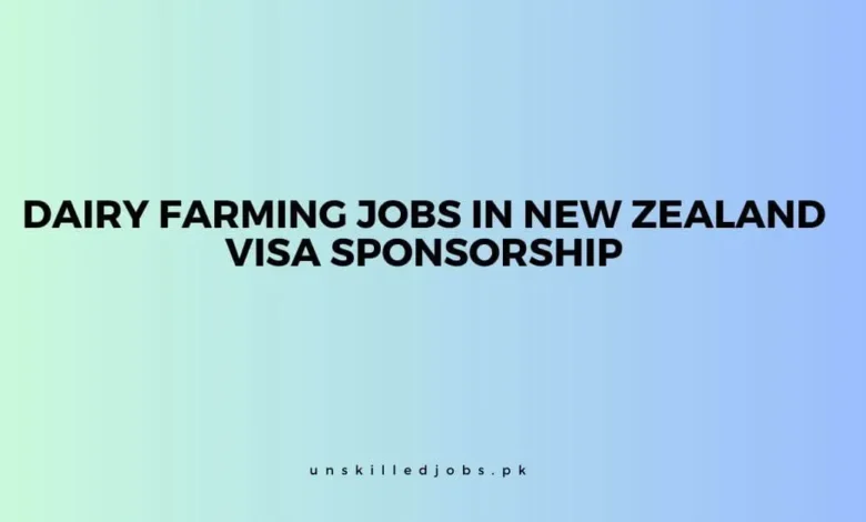 Dairy Farming Jobs in New Zealand