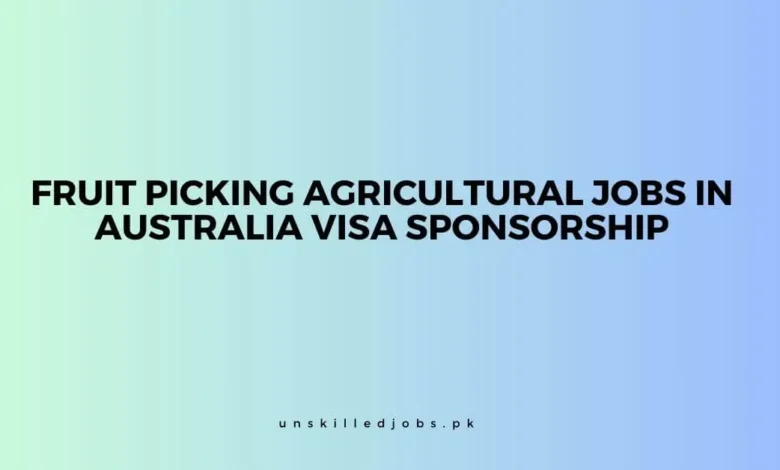 Fruit Picking Agricultural Jobs in Australia