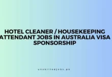 Hotel Cleaner Housekeeping Attendant Jobs in Australia