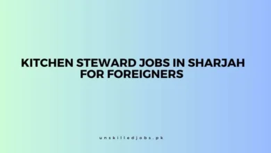 Kitchen Steward Jobs in Sharjah