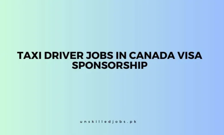 Taxi Driver Jobs in Canada