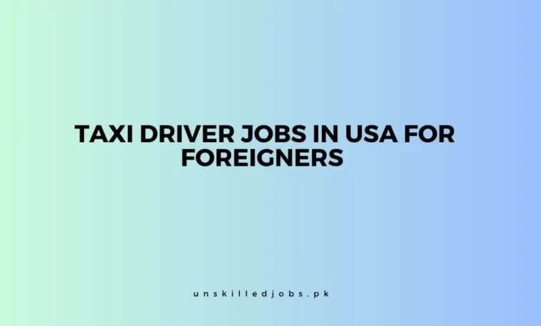 Taxi Driver Jobs in USA