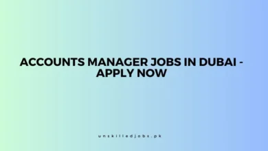 Accounts Manager Jobs in Dubai