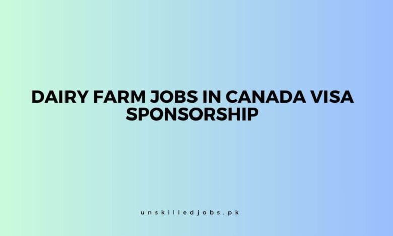 Dairy Farm Jobs in Canada