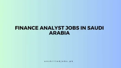 Finance Analyst Jobs in Saudi Arabia