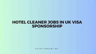 Hotel Cleaner Jobs in UK