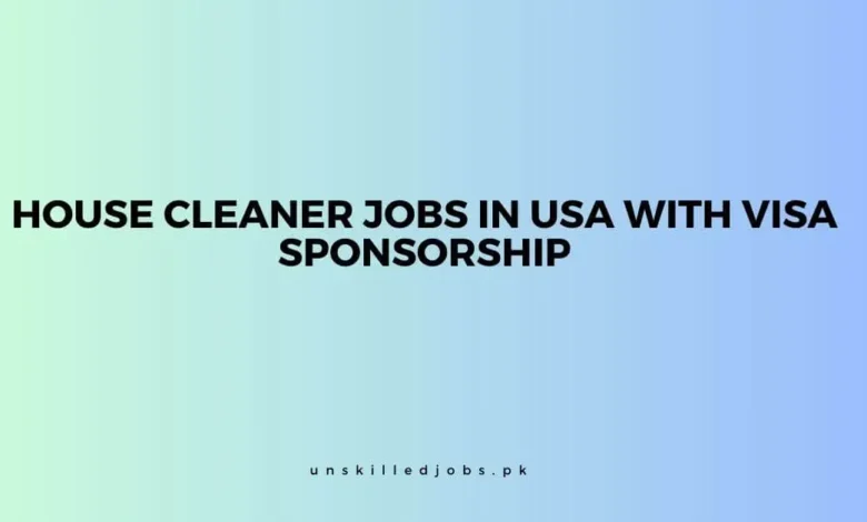 House Cleaner Jobs in USA