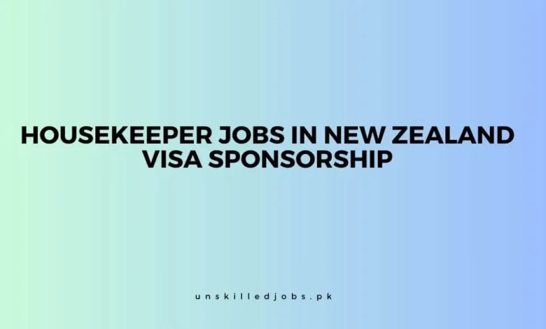 Housekeeper Jobs in New Zealand