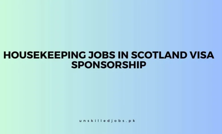 Housekeeping Jobs in Scotland