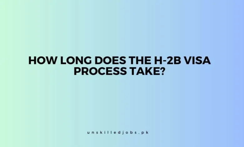 Time for H-2B Visa Process