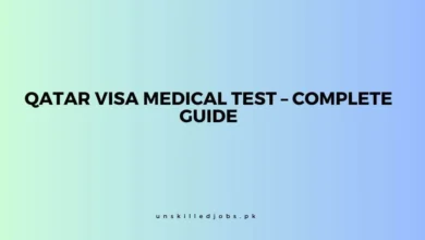 Qatar Visa Medical Test