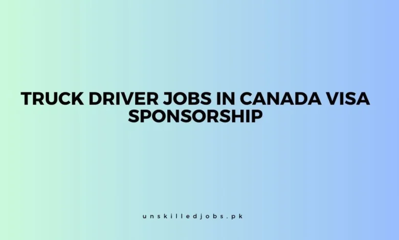 Truck Driver Jobs in Canada