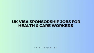 UK Visa Sponsorship Jobs 