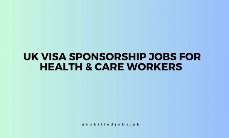 UK Visa Sponsorship Jobs 