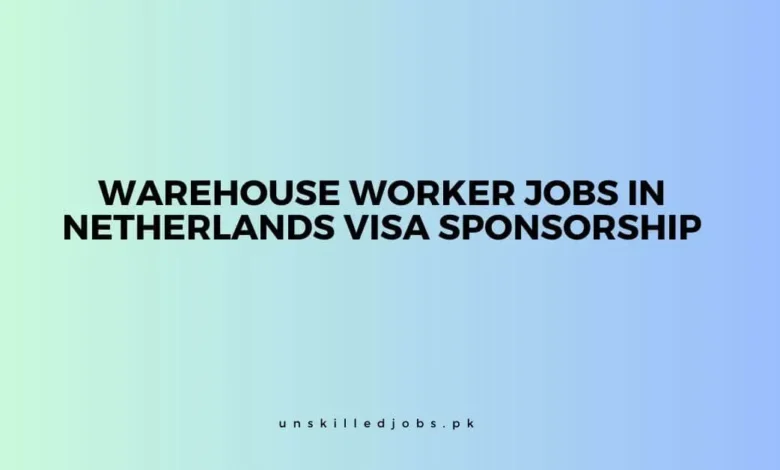 Warehouse Worker Jobs In Netherlands