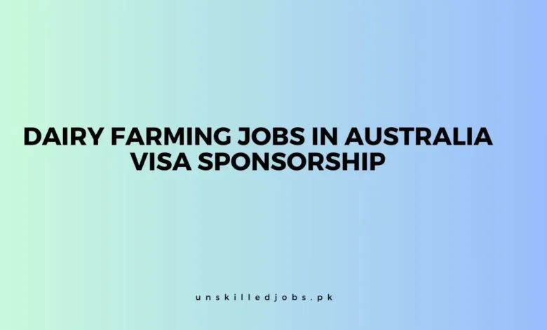 Dairy Farming Jobs in Australia