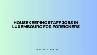 Housekeeping Staff Jobs in Luxembourg