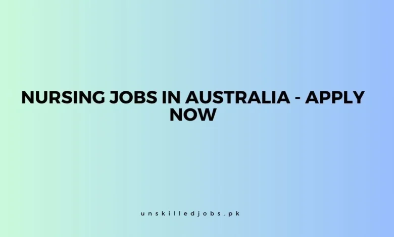 Nursing Jobs in Australia